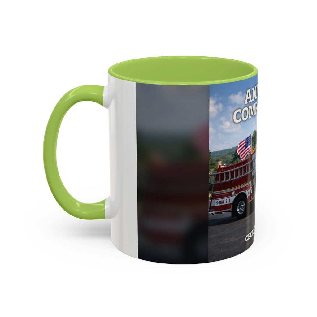 Fire Truck Coffee Mug: Anmoore Company One Tribute (Cecil Odell Music)