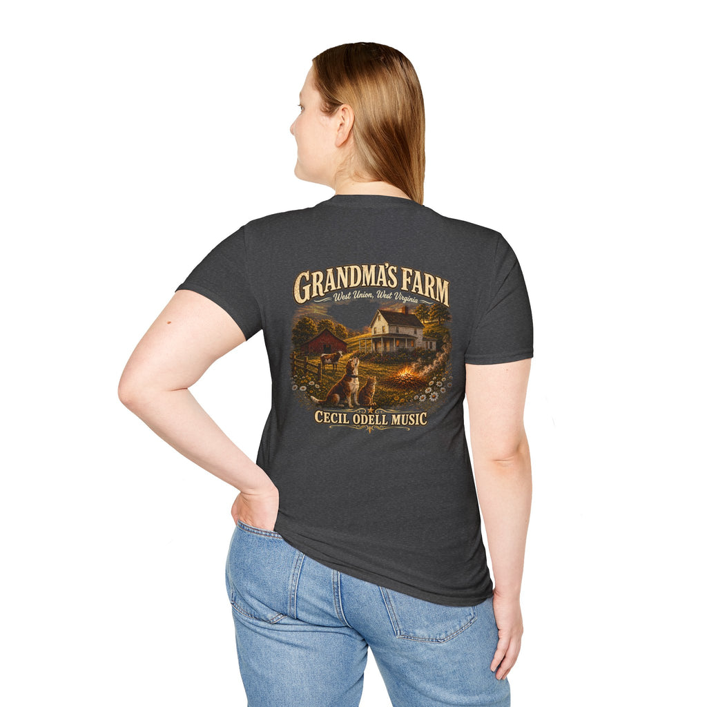 Grandma's Farm T-Shirt: West Union West Virginia Rustic Country Tee