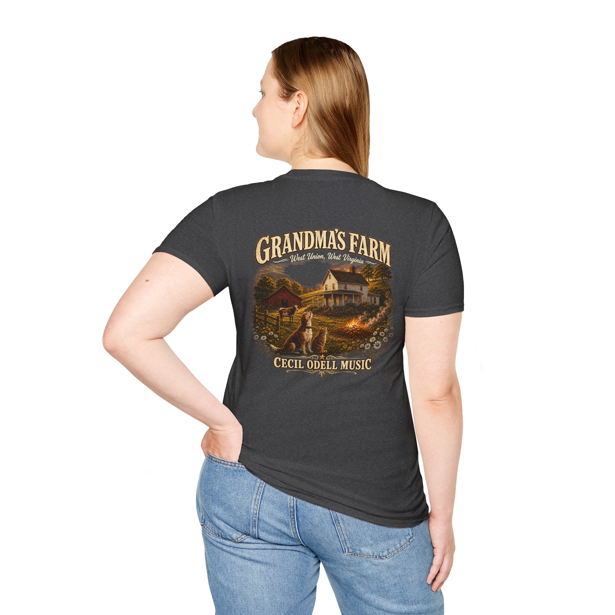 Grandma's Farm T-Shirt: West Union West Virginia Rustic Country Tee