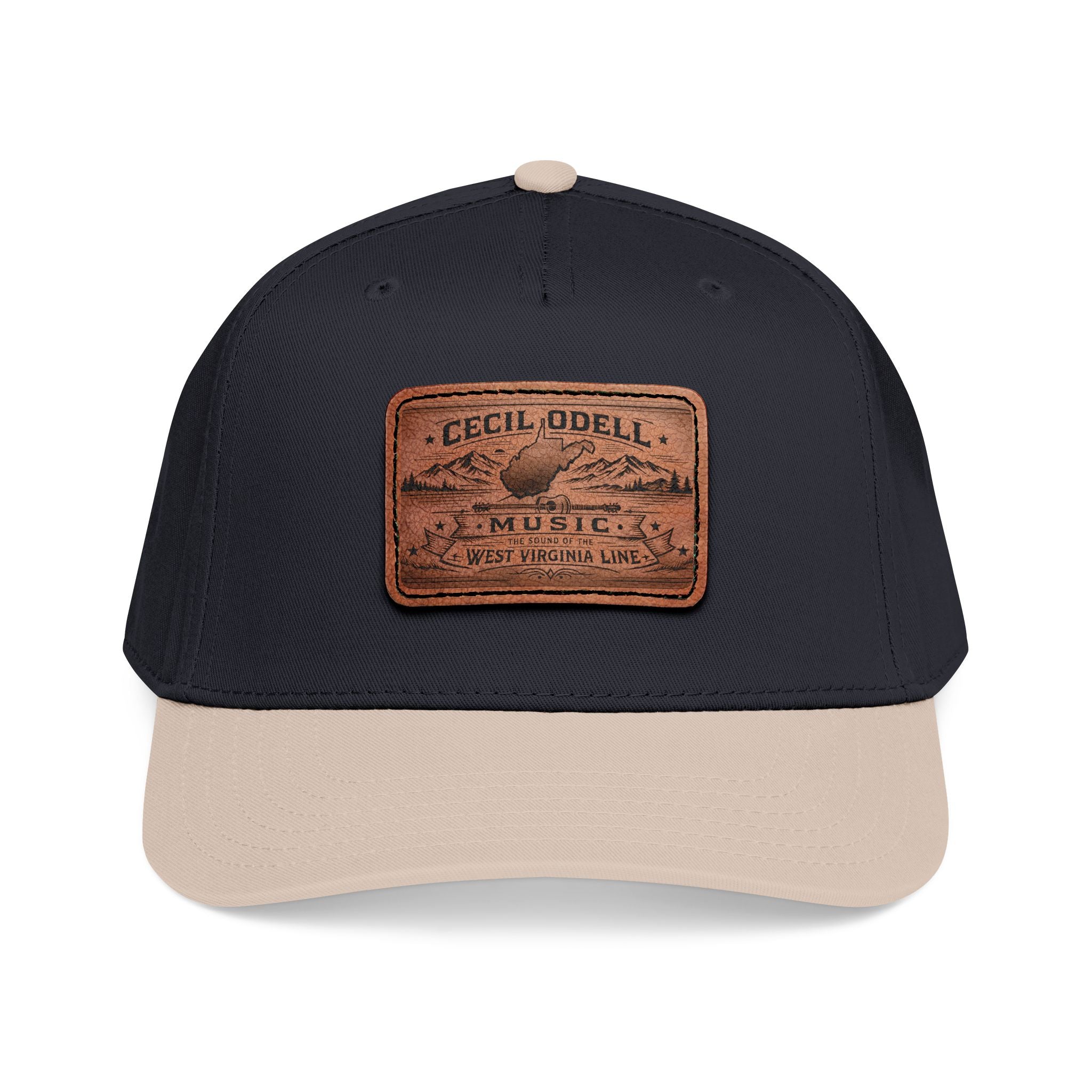 Leather Patch Baseball Cap — Cecil Odell Music Rectangle