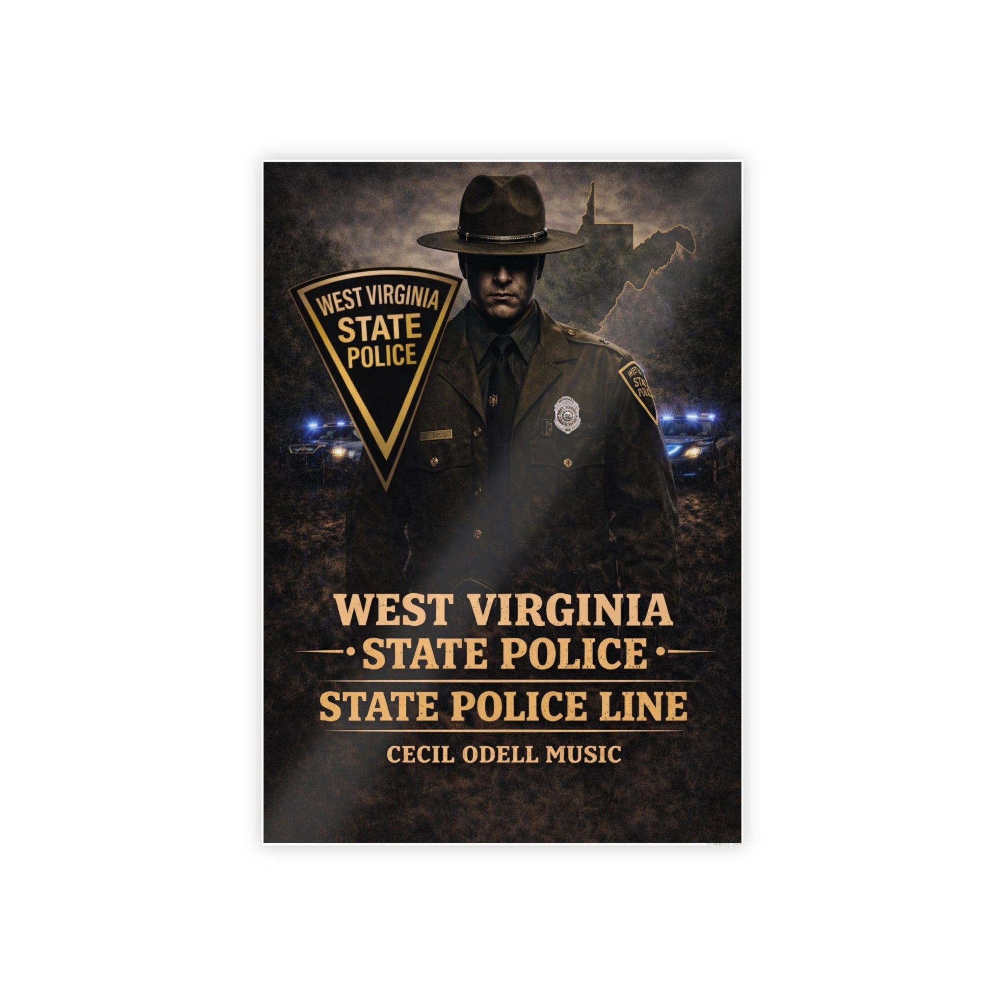 West Virginia State Police Vintage Poster (Gloss)