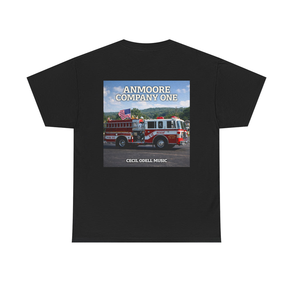 Firetruck Graphic Tee: "Anmoore Company One" Fire Department Tribute