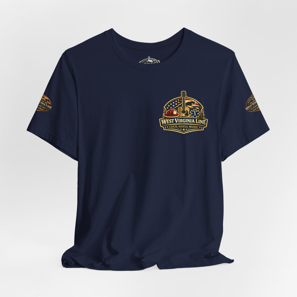 West Virginia Outlaw T-Shirt: Rustic Skull & Guns Country Graphic Tee