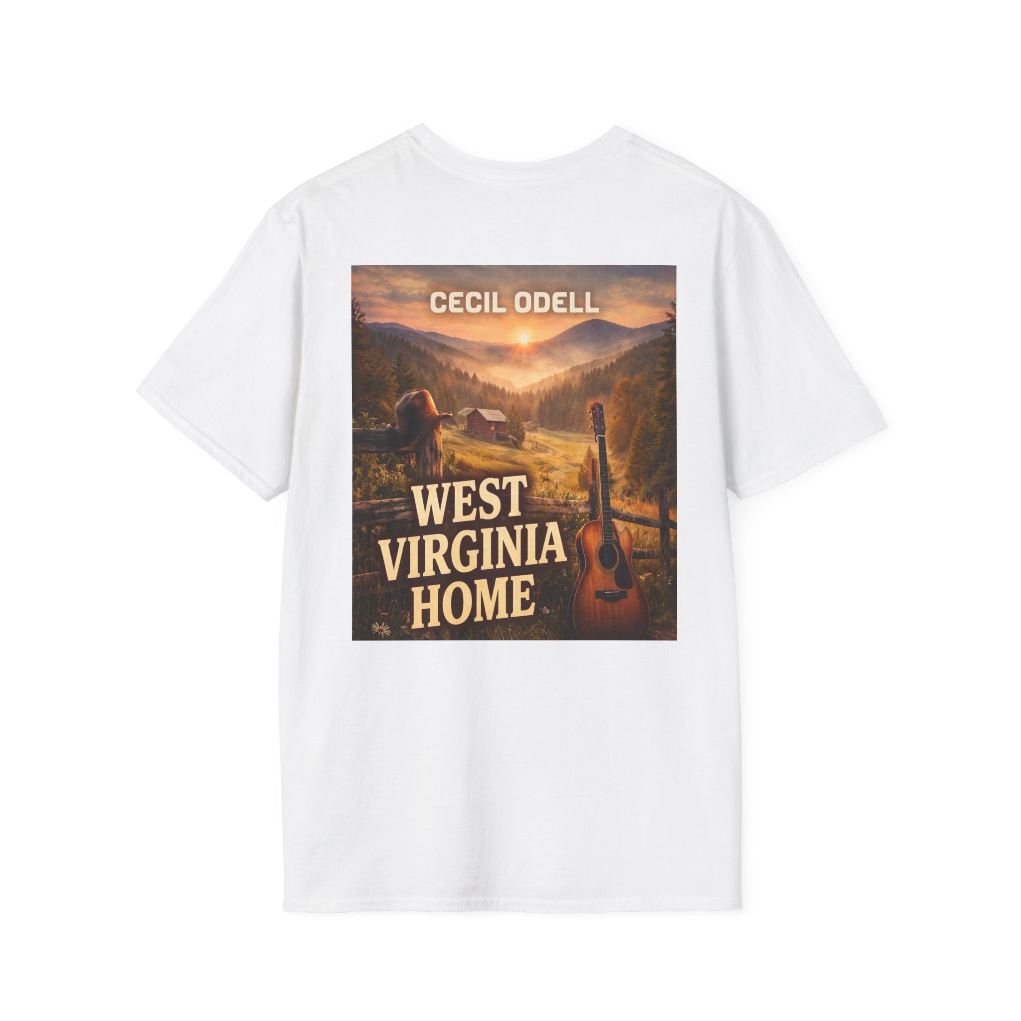 West Virginia Home T-Shirt: "Cecil Odell" Vintage Mountain Music Tee