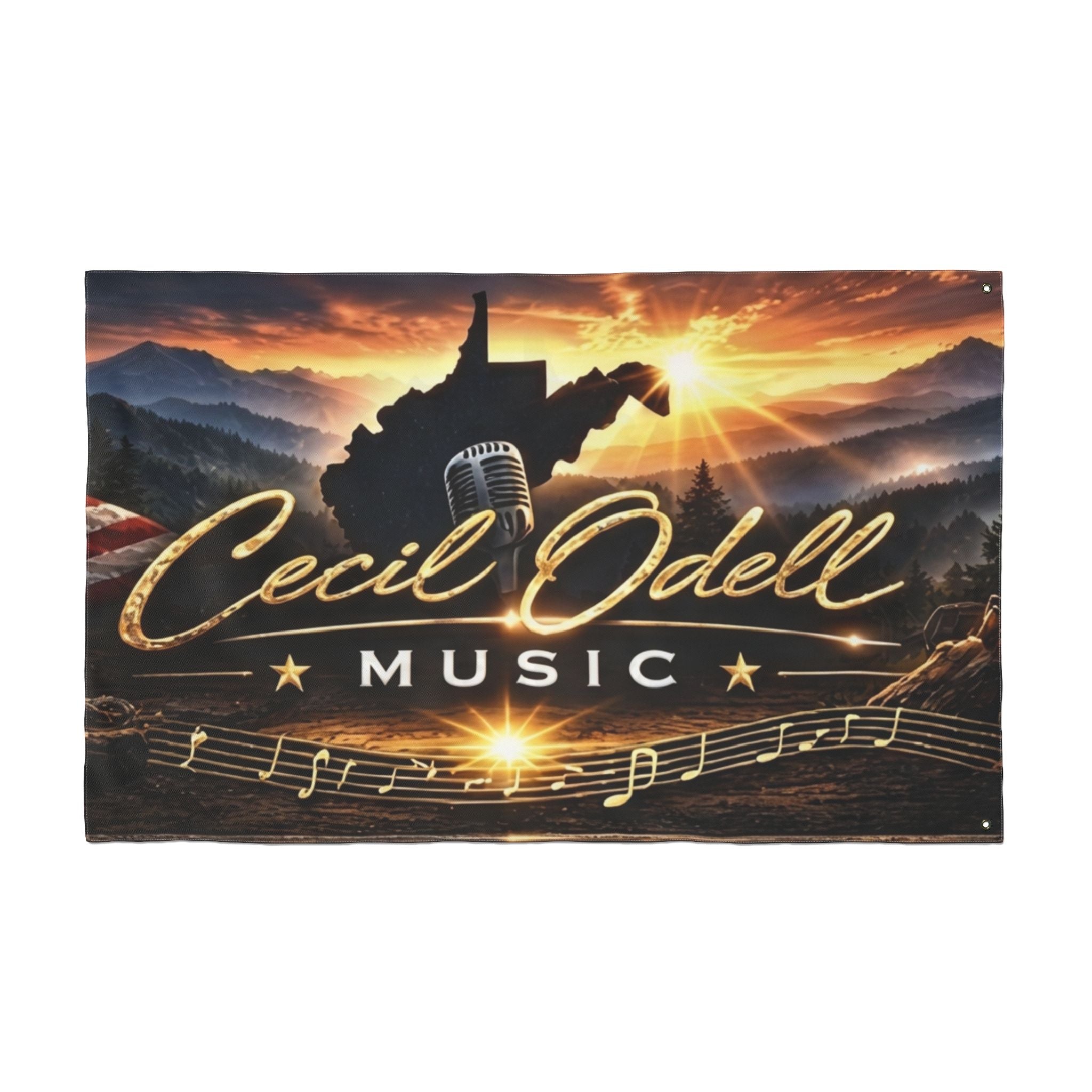 Cecil Odell Music Double-Sided Decorative Flag