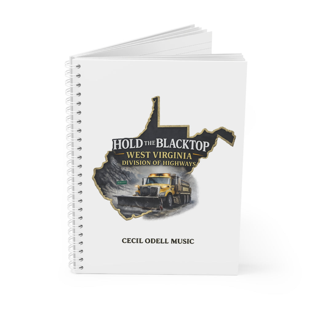 Hold the Blacktop West Virginia Notebook: Division of Highways Truck Spiral Notebook