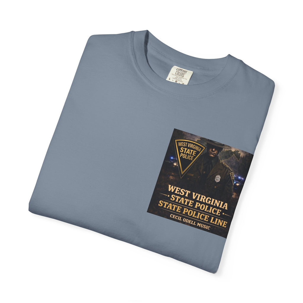 West Virginia State Police Graphic T-Shirt: 'State Police Line' Back Print
