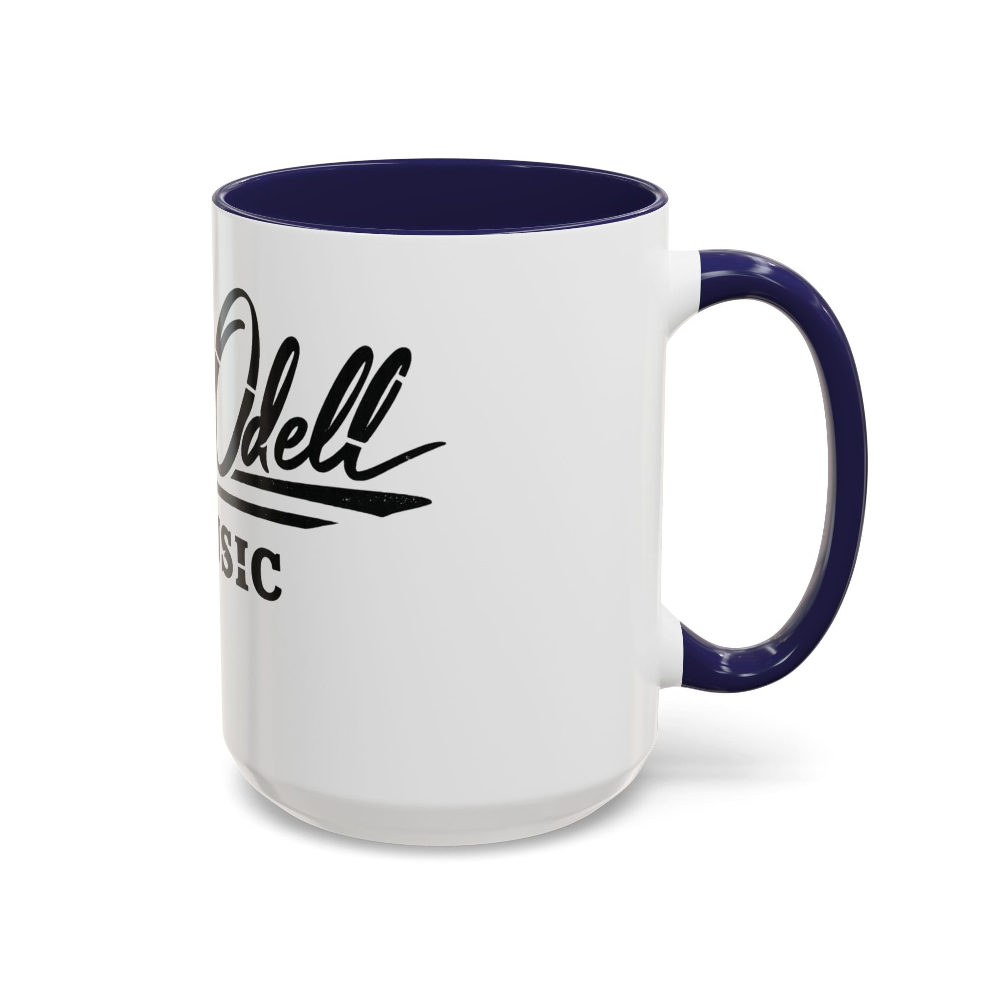 Cecil Odell Music Accent Coffee Mug: Black-Trim Musician Gift (11/15 oz)