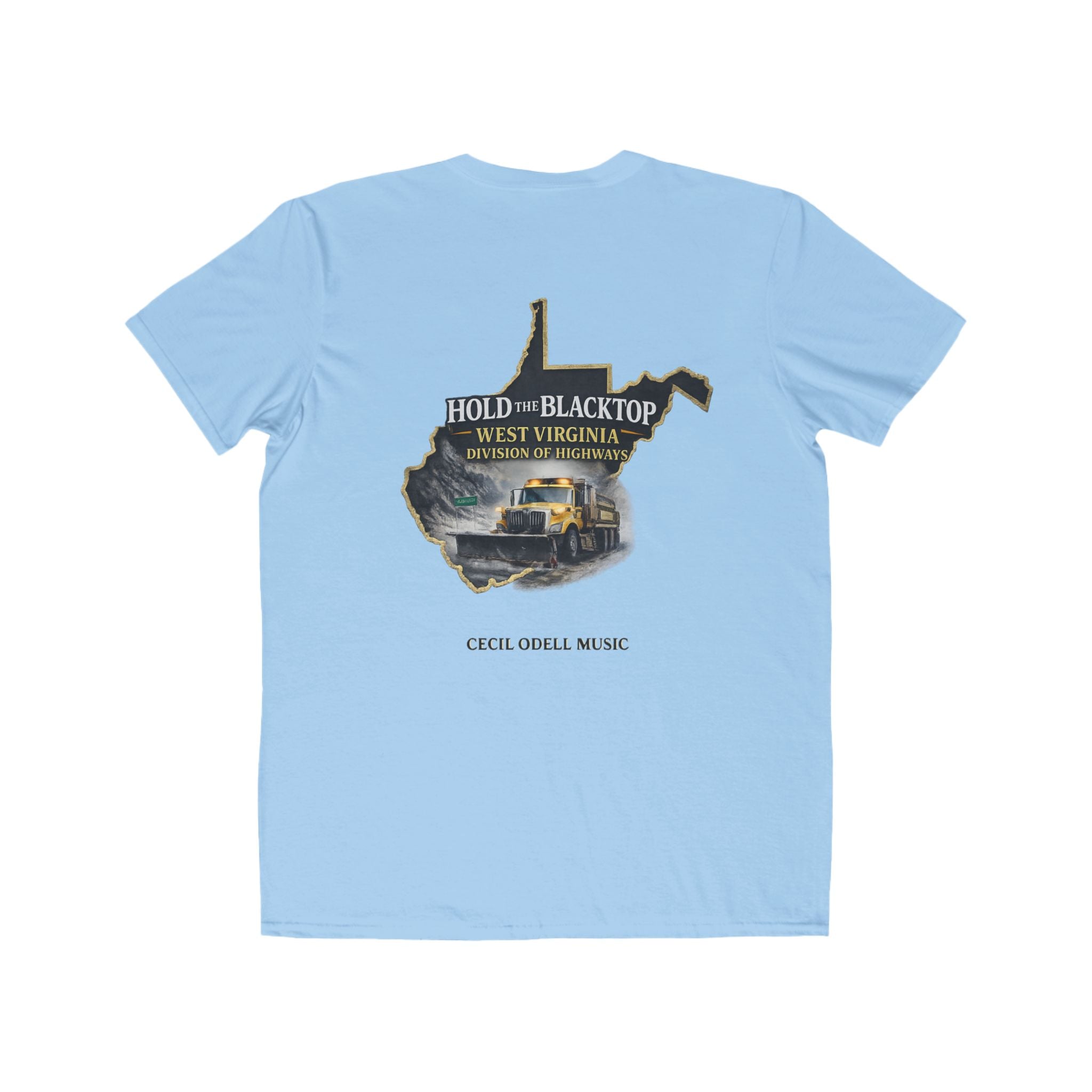 West Virginia Map T‑Shirt: "Hold the Blacktop" Vintage Truck Graphic Tee