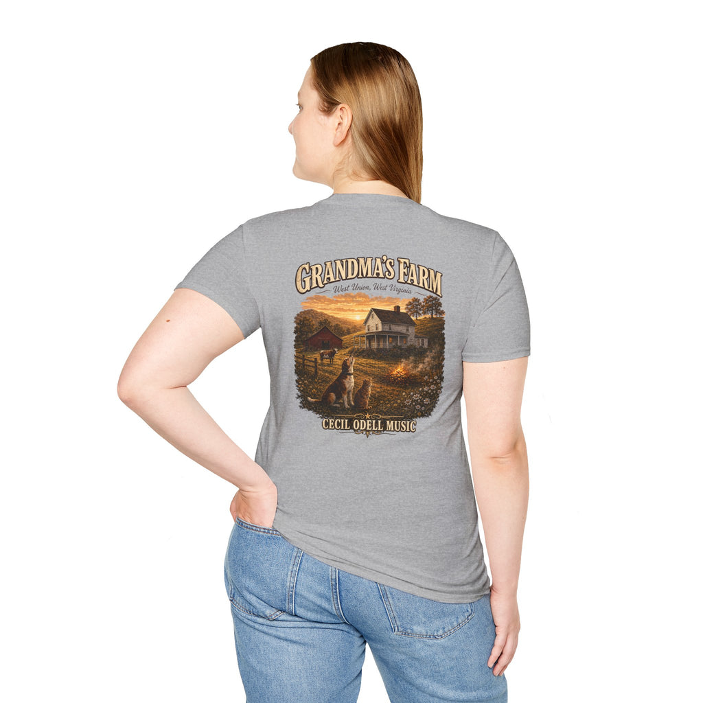Grandma's Farm T-Shirt: West Union West Virginia Rustic Country Tee