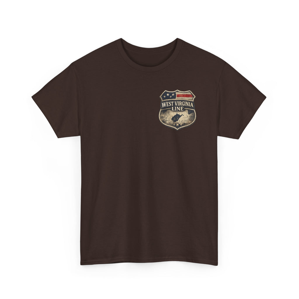West Virginia Line Benefit Tee: Supporting First Responders (Eagle & Flag)