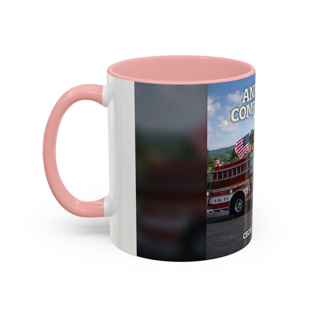 Fire Truck Coffee Mug: Anmoore Company One Tribute (Cecil Odell Music)