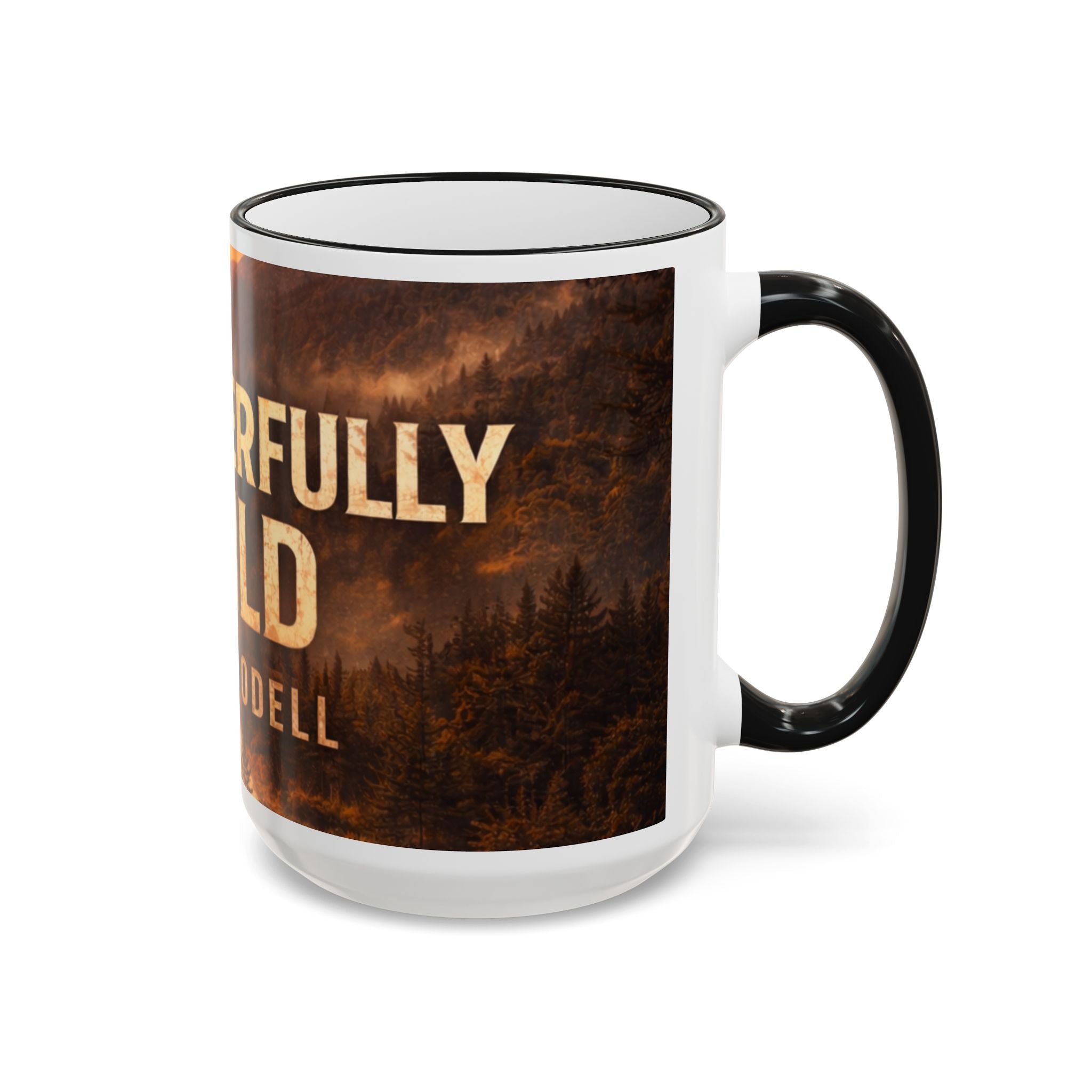 Wonderful Wild Scenic Mug: "Wonderful Wild" Cecil Odell Coffee Cup (Accent Rim & Handle)