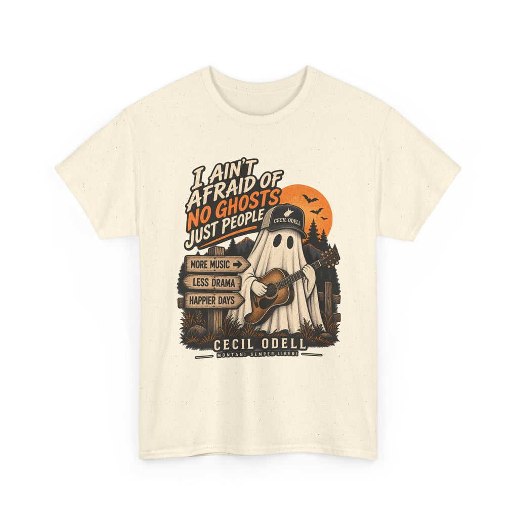 I Ain't Afraid of No Ghosts, Just People Halloween Tee | Cecil Odell