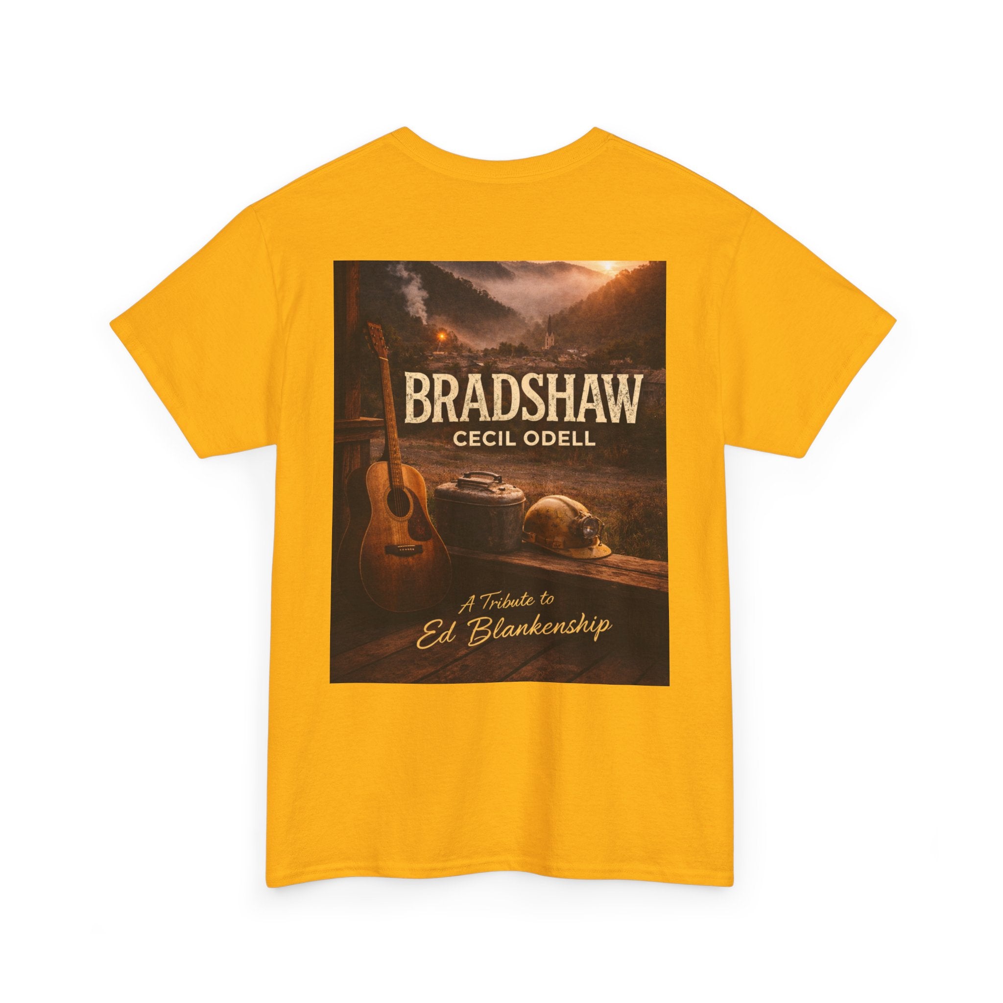 Bradshaw Tribute Tee: 'Bradshaw Cecil Odell' Vintage Guitar & Road Poster T‑Shirt