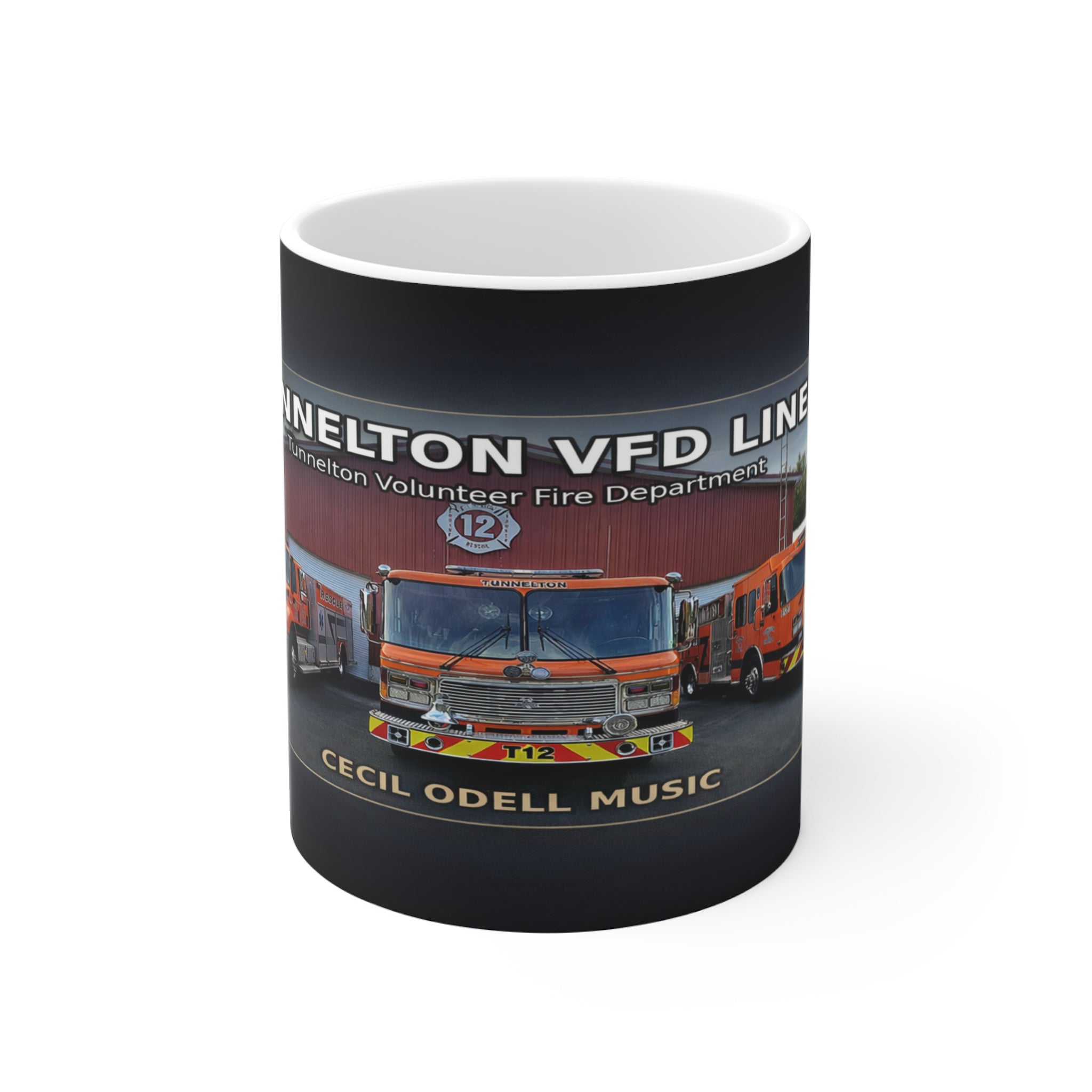 Tunnelton VFD Fire Truck Mug: 11oz Volunteer Fire Department Coffee Cup