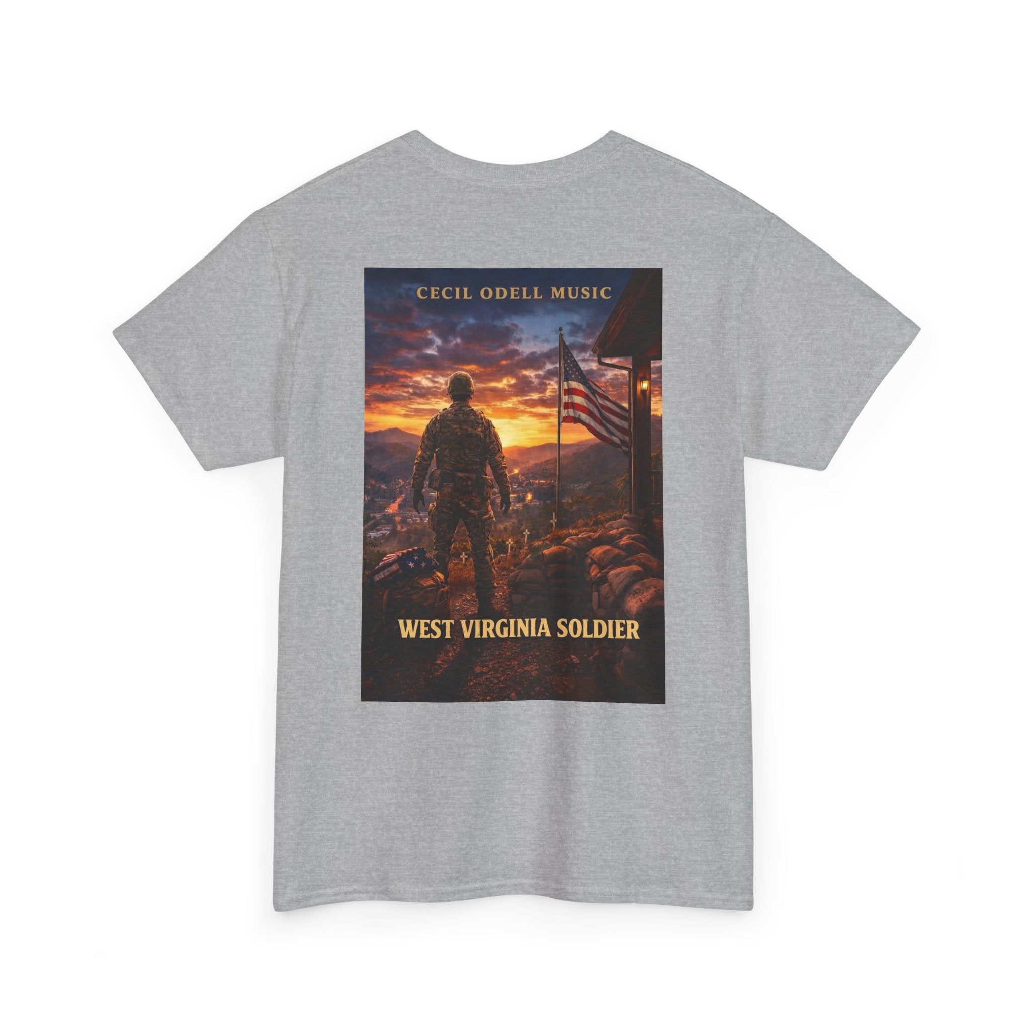 West Virginia Soldier T-Shirt: Patriotic Military Tee (Cecil Odell Music)