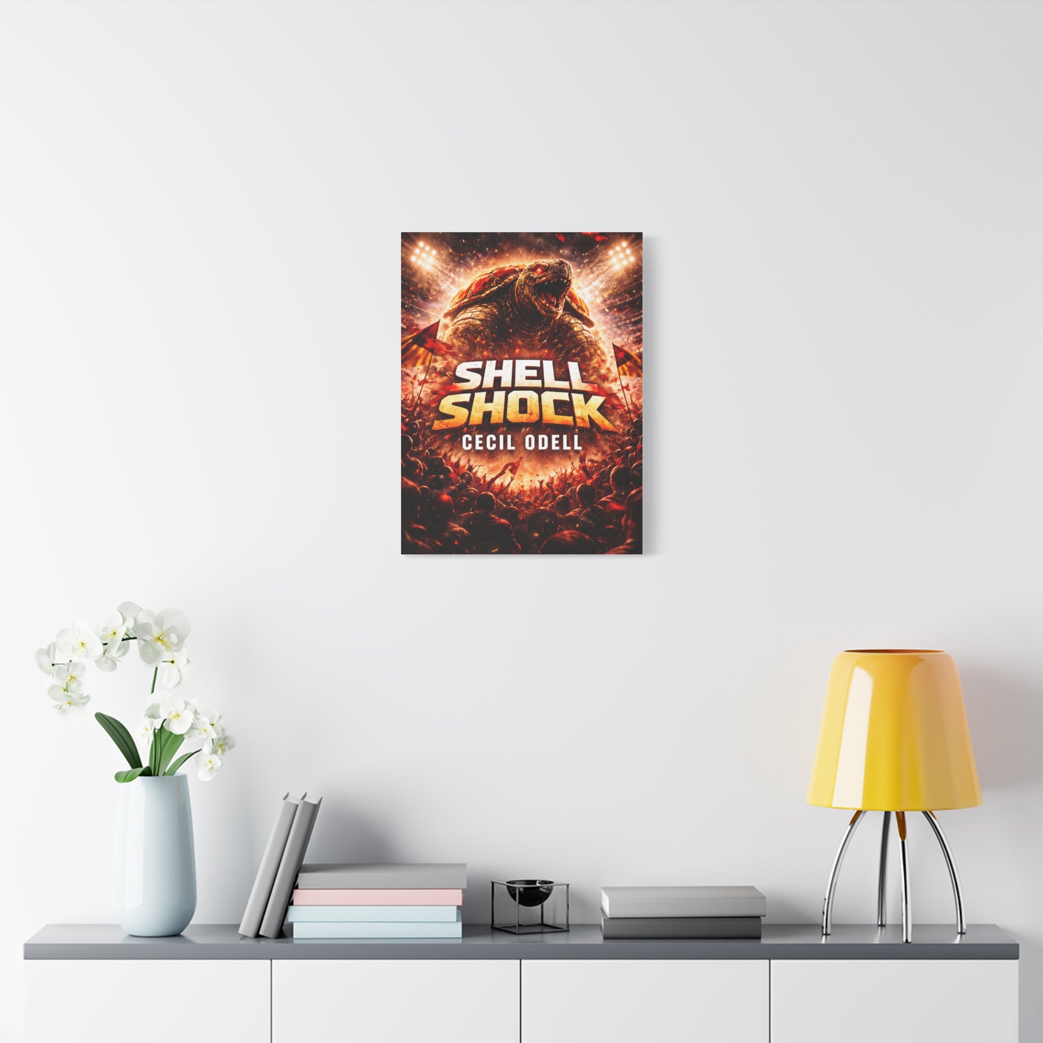 Shell Shock Canvas Print: Dramatic Monster Art Wrap (Cecil Odell)