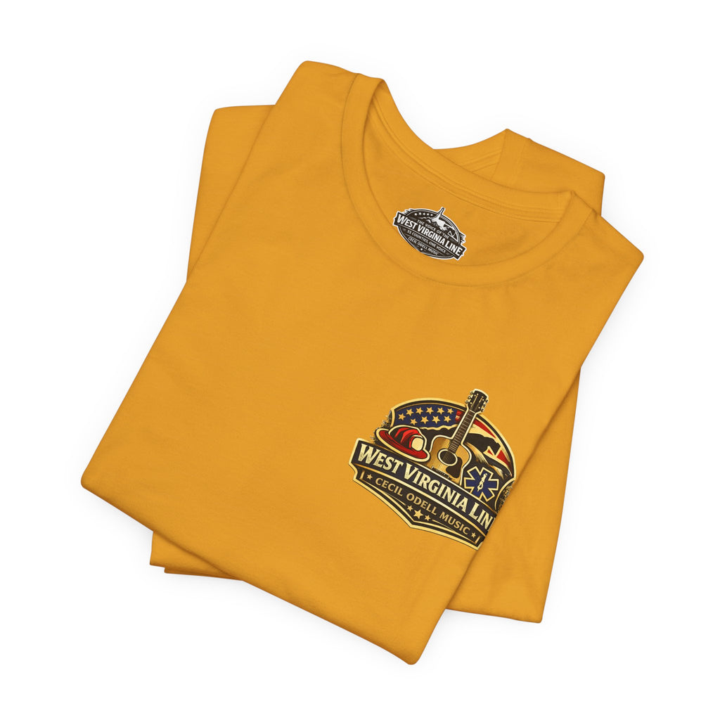 West Virginia Outlaw T-Shirt: Rustic Skull & Guns Country Graphic Tee