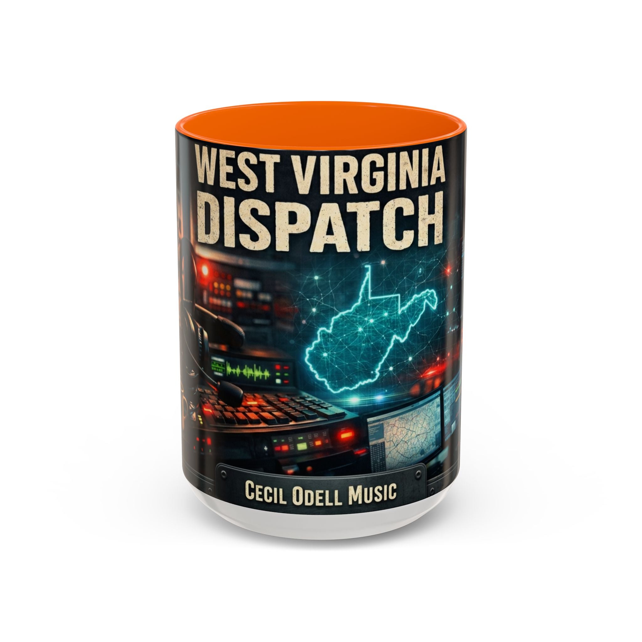 West Virginia Dispatch Accent Coffee Mug: Emergency Dispatch Radio Operator Gift (11/15oz)