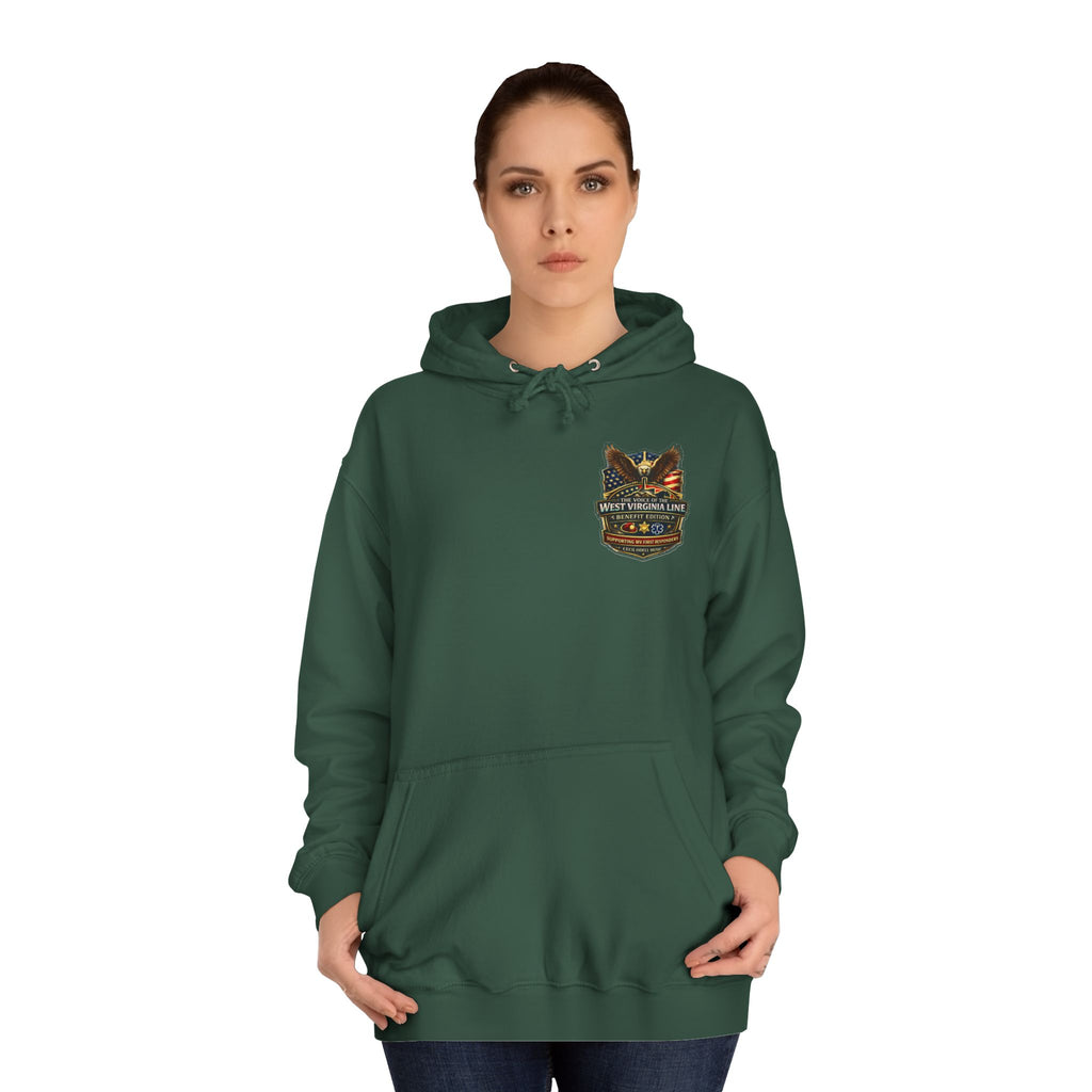 West Virginia Line Badge Hoodie: State & First Responder Tribute