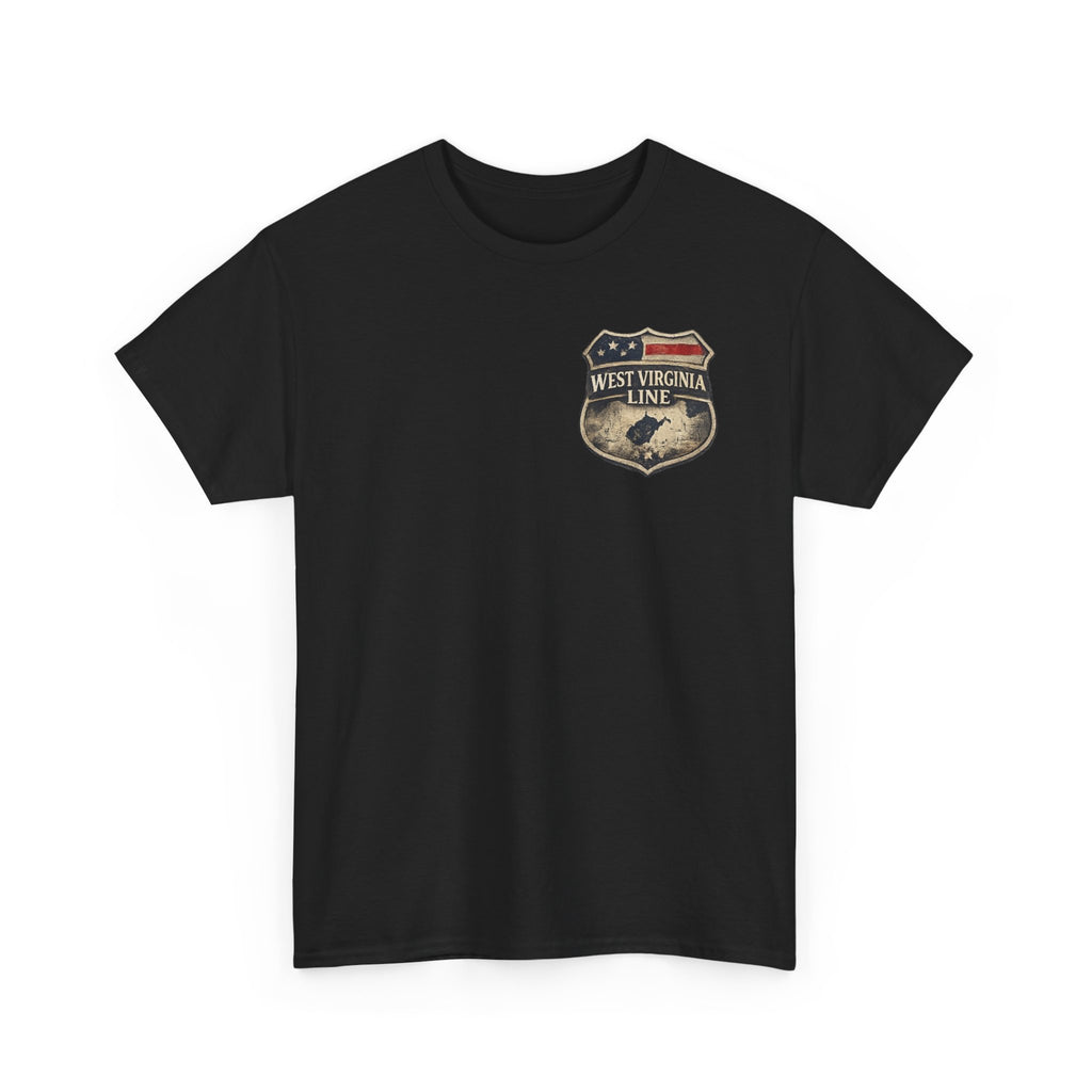 West Virginia Line Benefit Tee: Supporting First Responders (Eagle & Flag)