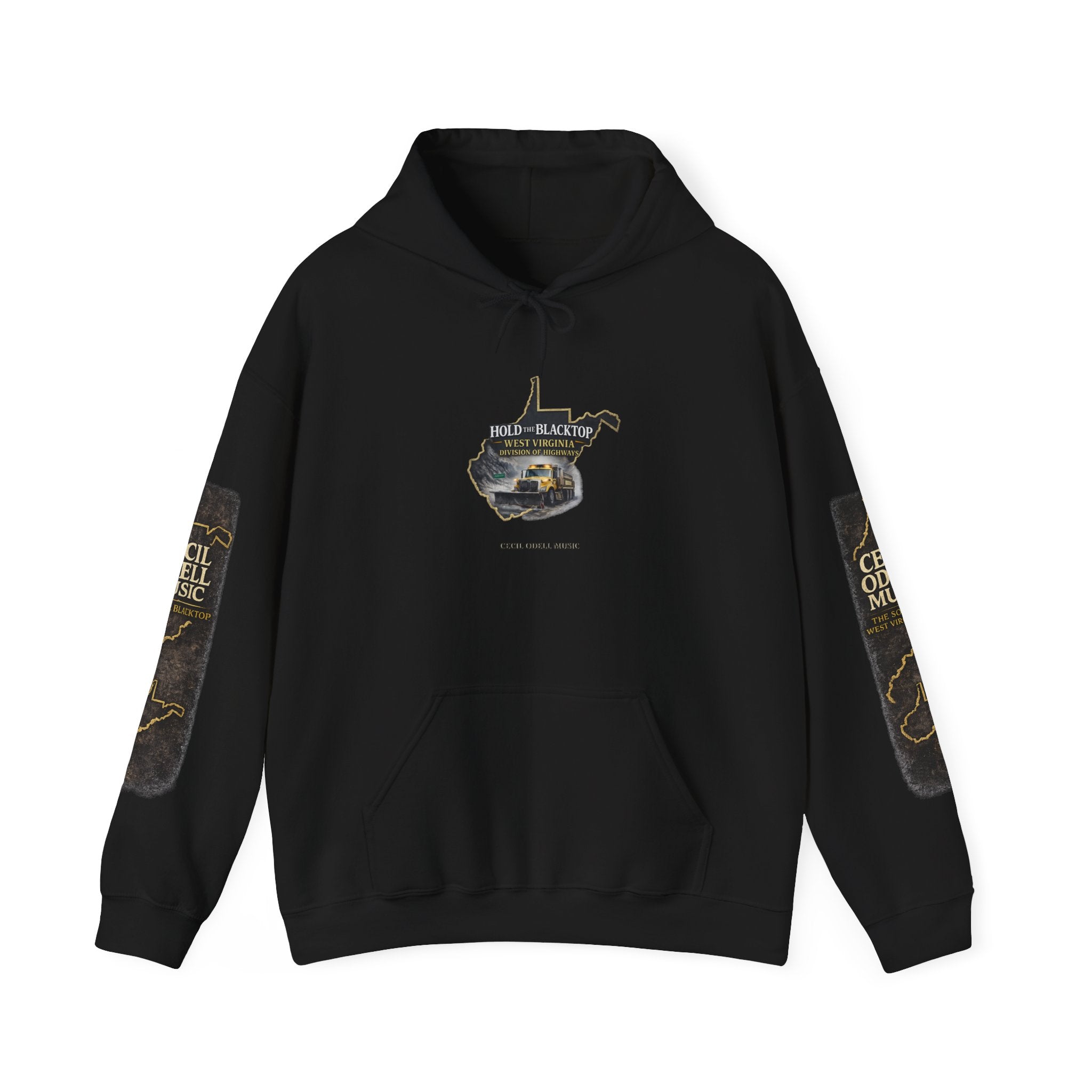 Hold the Blacktop Hoodie: Classic Road Trip Graphic Pullover