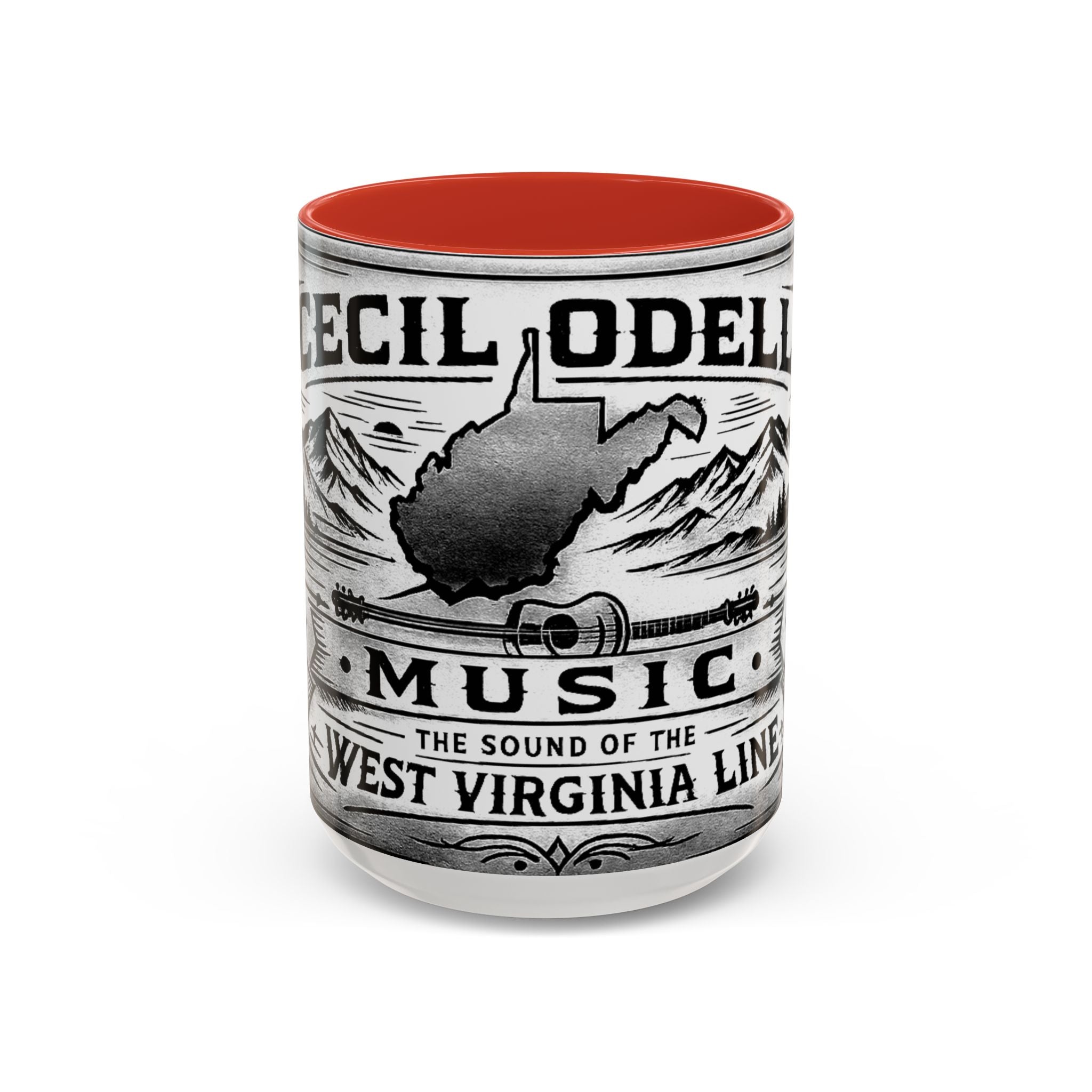 West Virginia Music Coffee Mug: 'The Sound of the West Virginia Line' Accent Mug
