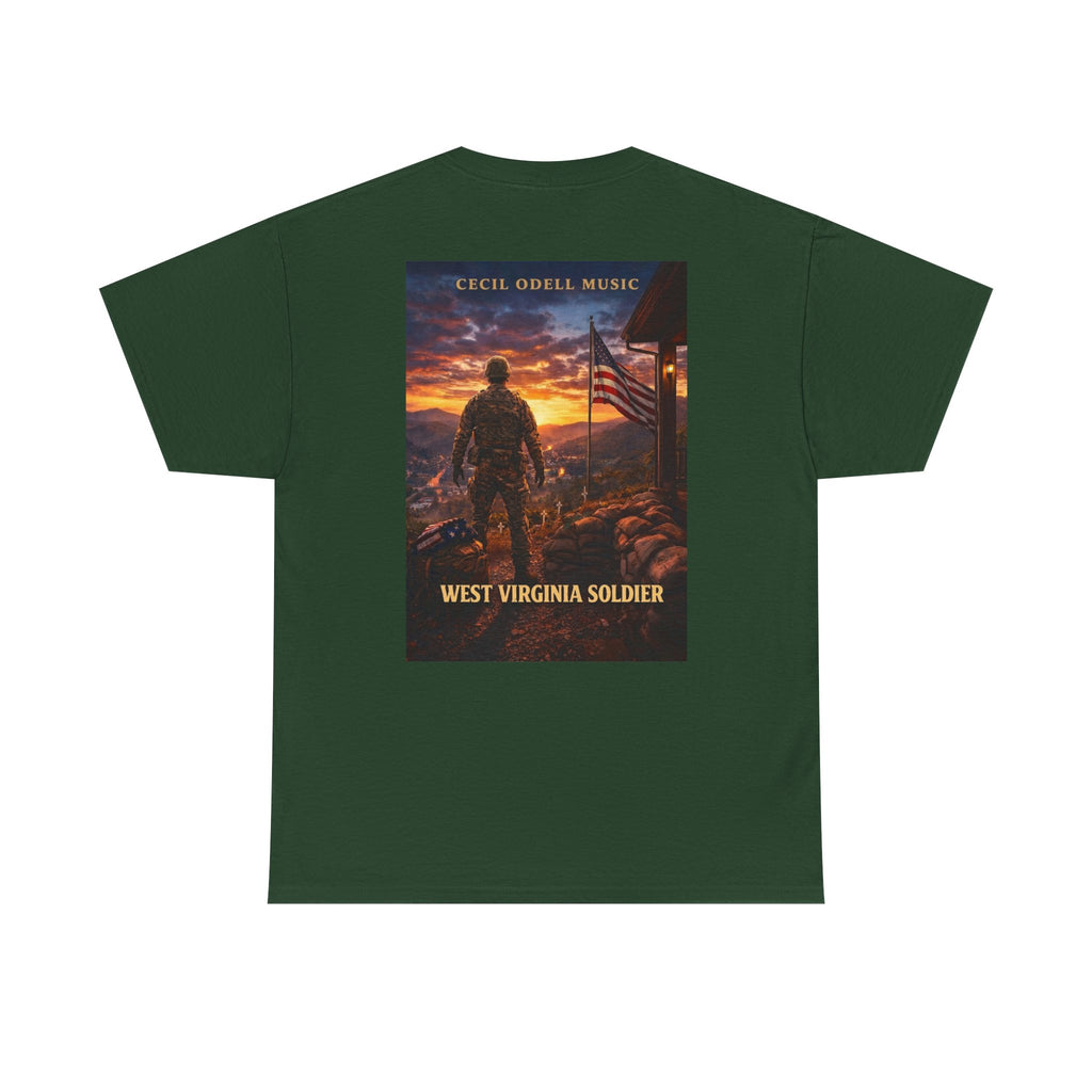 West Virginia Soldier T-Shirt: Patriotic Military Tee (Cecil Odell Music)