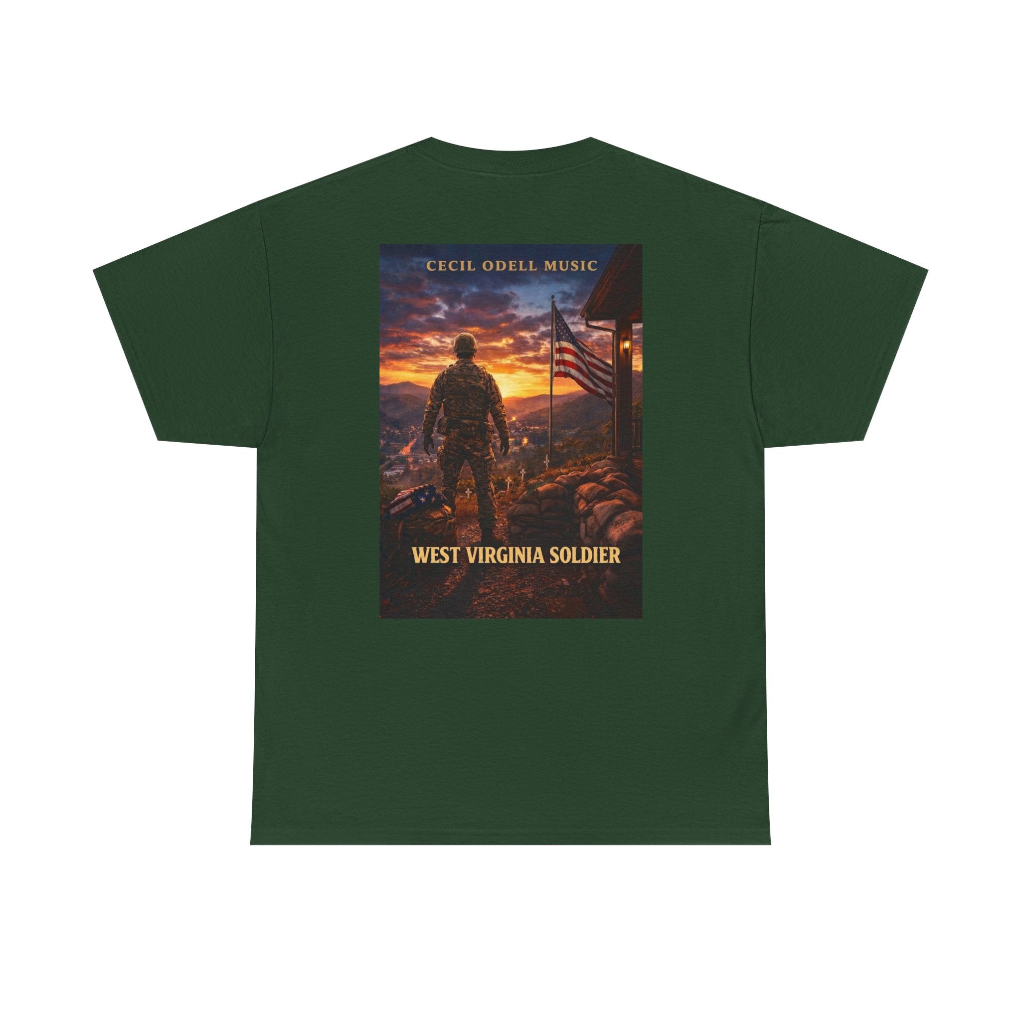 West Virginia Soldier T-Shirt: Patriotic Military Tee (Cecil Odell Music)