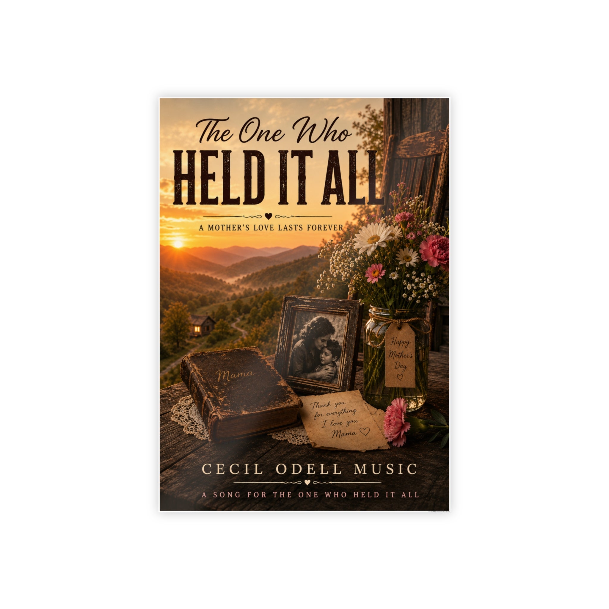 “The One Who Held It All” Gloss Mother’s Day Poster