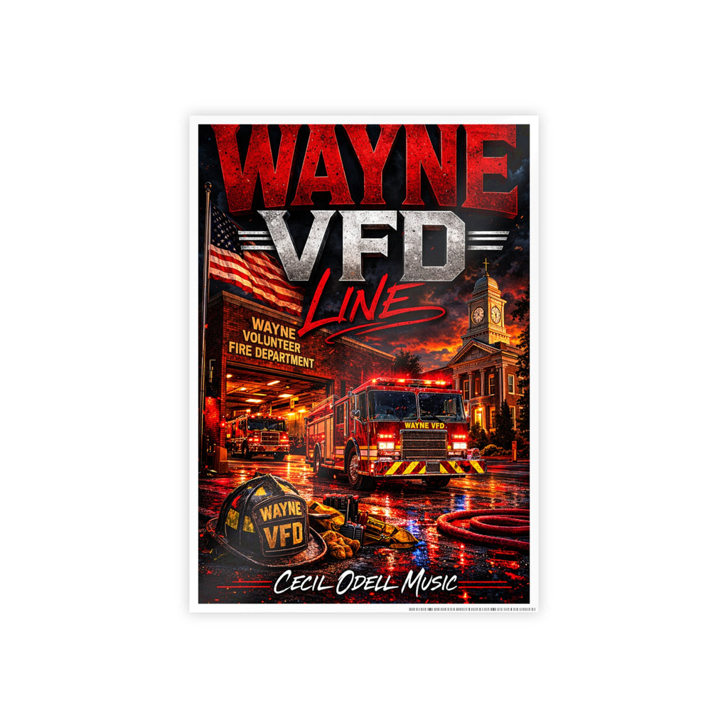 Poster - Wayne VFD Line Fire Department Tribute Gloss Poster
