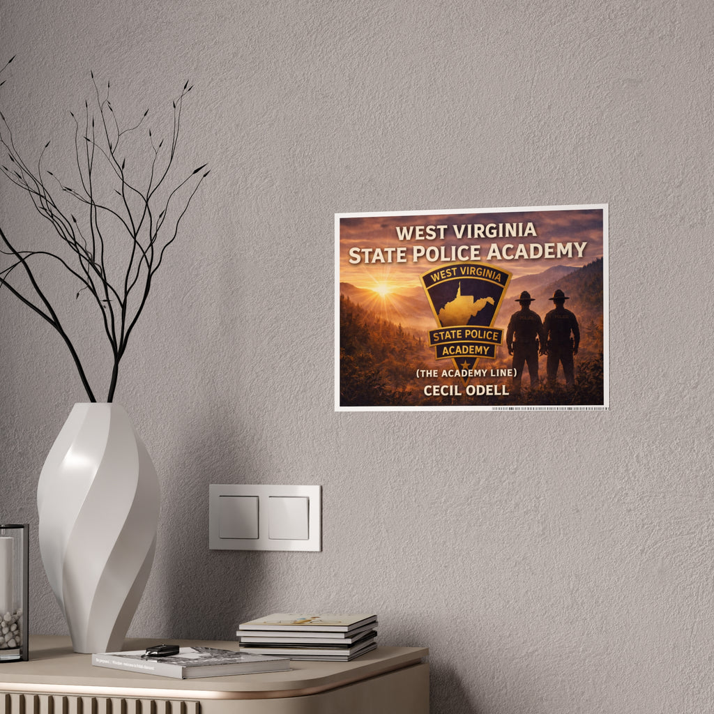 West Virginia State Police Academy Gloss Poster: "The Academy Line" Tribute