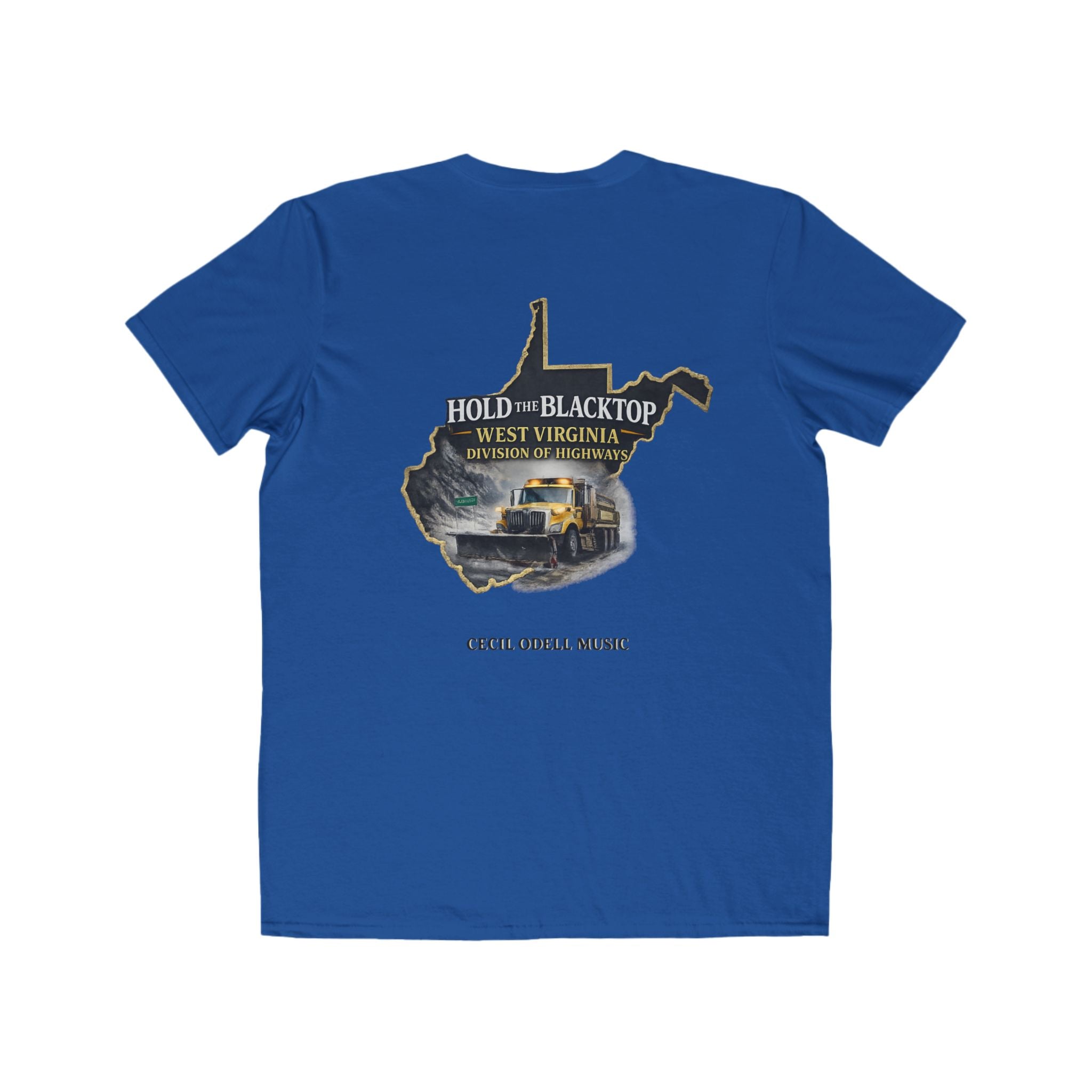 West Virginia Map T‑Shirt: "Hold the Blacktop" Vintage Truck Graphic Tee