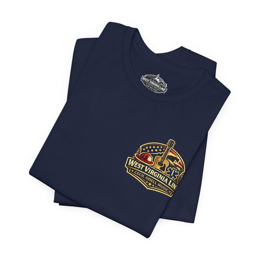 West Virginia Outlaw T-Shirt: Rustic Skull & Guns Country Graphic Tee