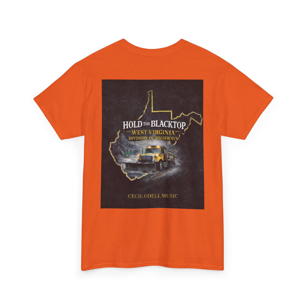 West Virginia 'Hold the Blacktop' Graphic Tee: Vintage Truck State Outline Music Shirt