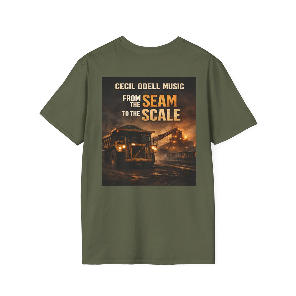 Album T-Shirt: "From the Seam to the Scale" Cecil Odell Music Tee - Cecil Odell Music