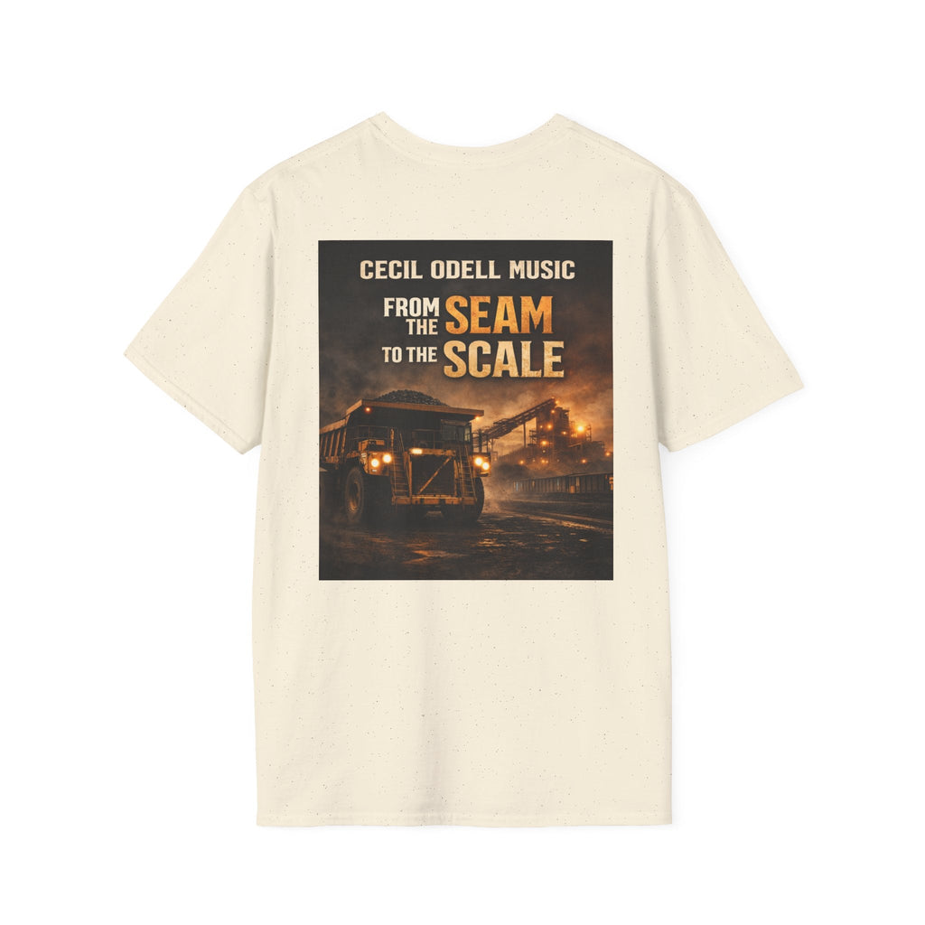 Album T-Shirt: "From the Seam to the Scale" Cecil Odell Music Tee - Cecil Odell Music