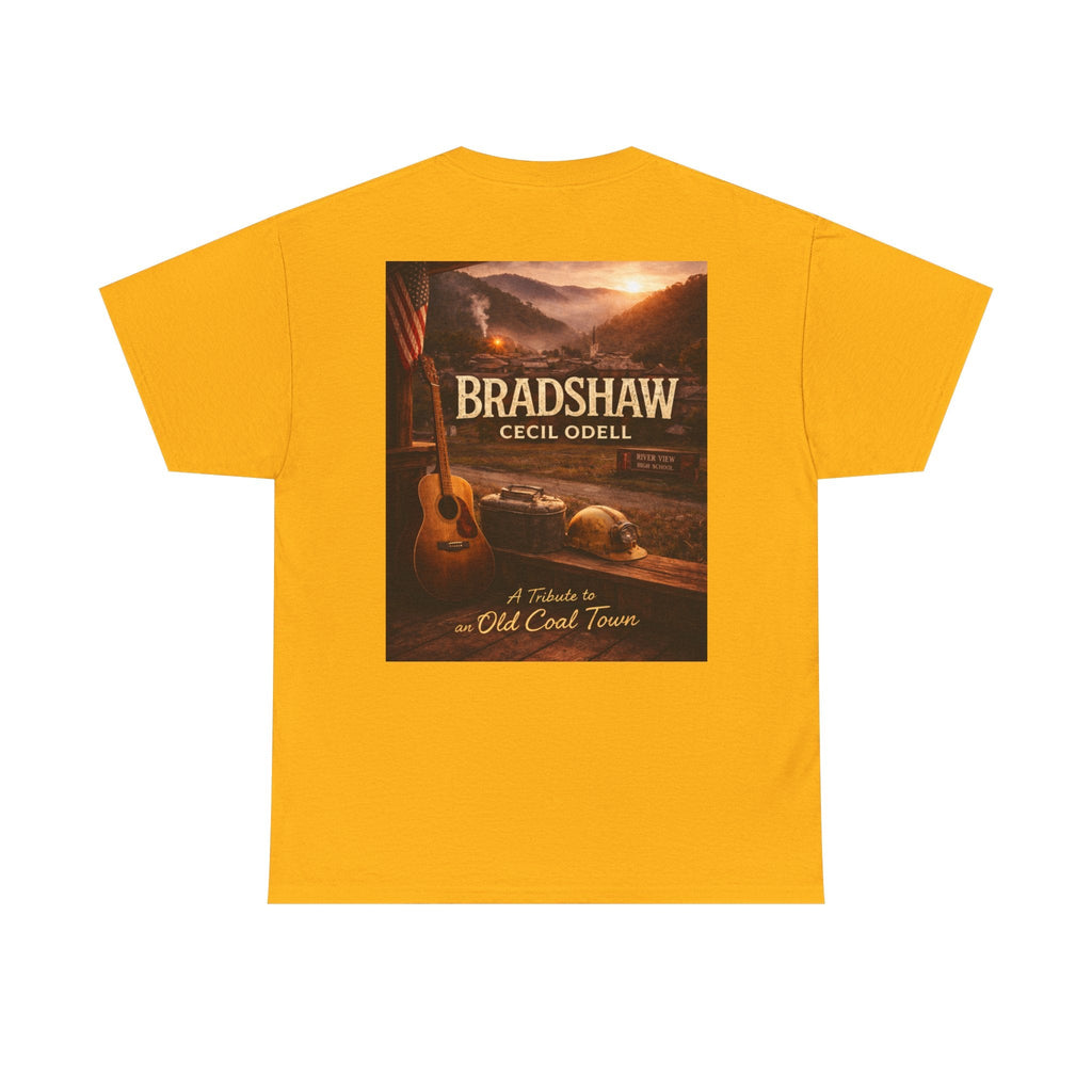 Bradshaw Cecil Odell Tribute Tee: Vintage Appalachian Guitar Poster T-Shirt - Cecil Odell Music