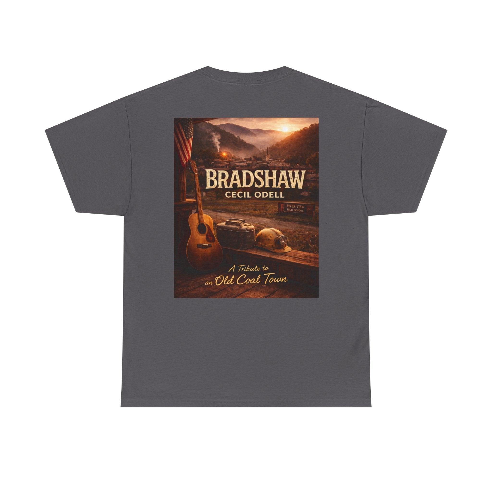 Bradshaw Cecil Odell Tribute Tee: Vintage Appalachian Guitar Poster T-Shirt - Cecil Odell Music