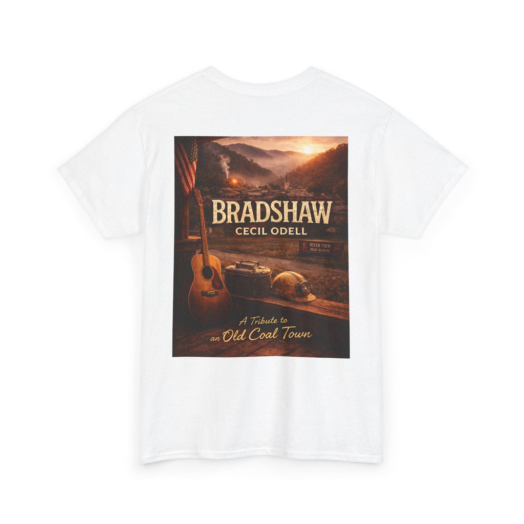 Bradshaw Cecil Odell Tribute Tee: Vintage Appalachian Guitar Poster T-Shirt - Cecil Odell Music