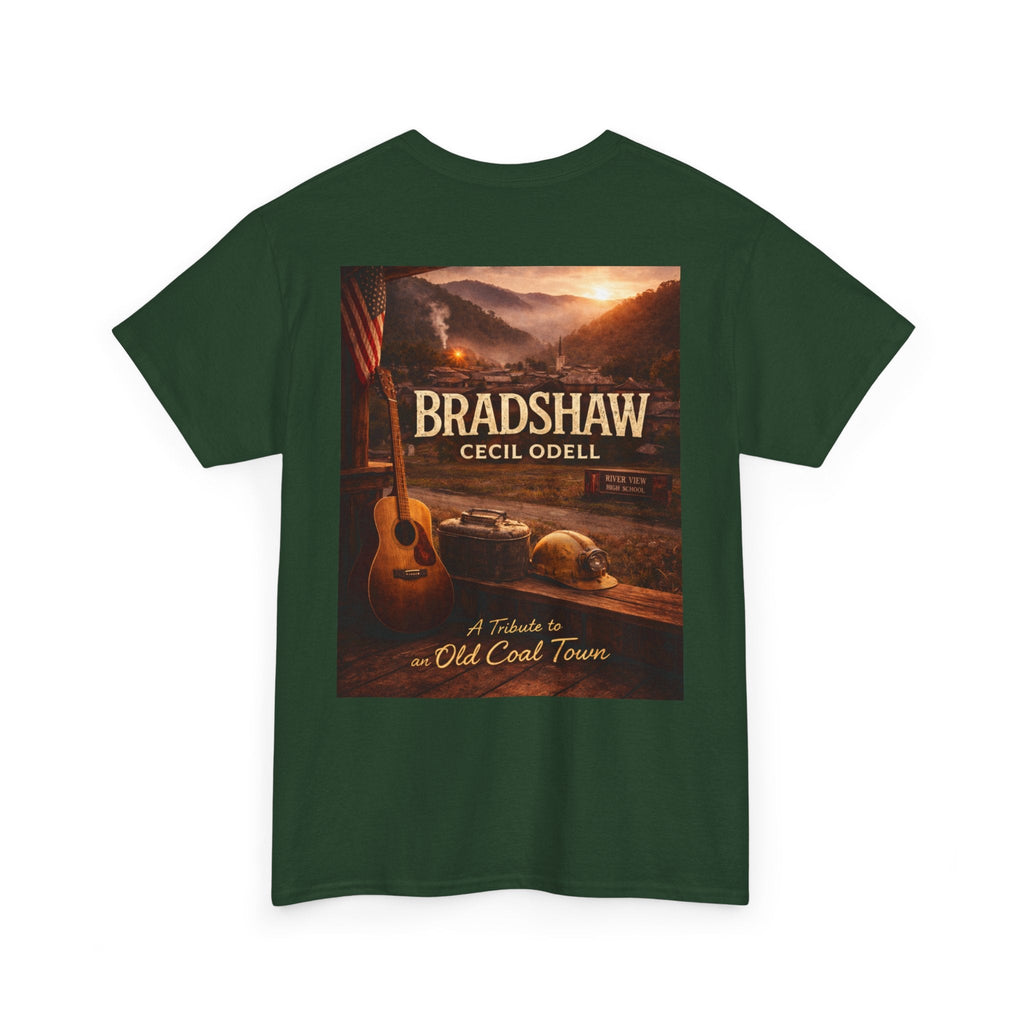 Bradshaw Cecil Odell Tribute Tee: Vintage Appalachian Guitar Poster T-Shirt - Cecil Odell Music