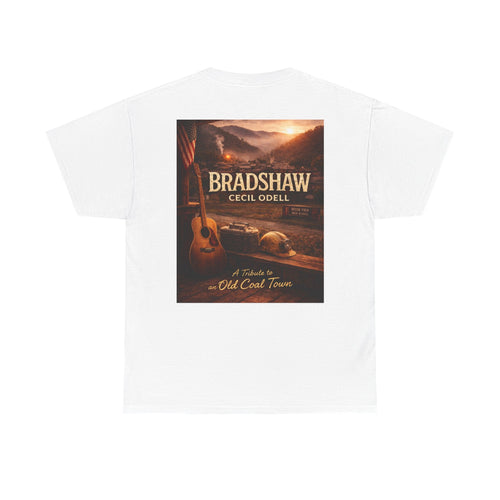 Bradshaw Cecil Odell Tribute Tee: Vintage Appalachian Guitar Poster T-Shirt - Cecil Odell Music