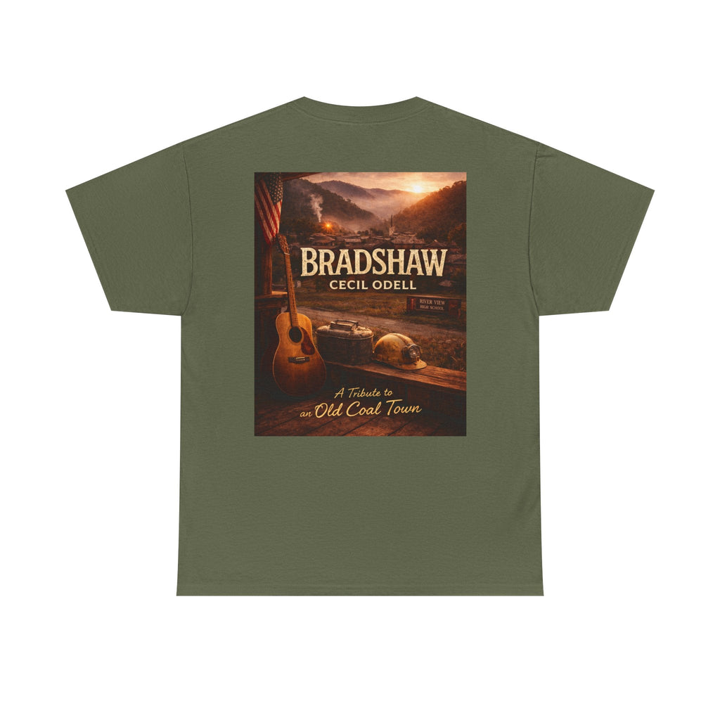 Bradshaw Cecil Odell Tribute Tee: Vintage Appalachian Guitar Poster T-Shirt - Cecil Odell Music