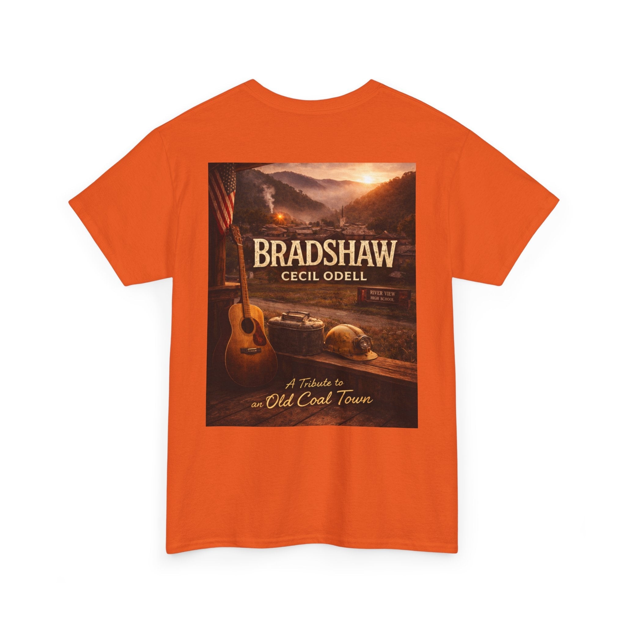 Bradshaw Cecil Odell Tribute Tee: Vintage Appalachian Guitar Poster T-Shirt - Cecil Odell Music