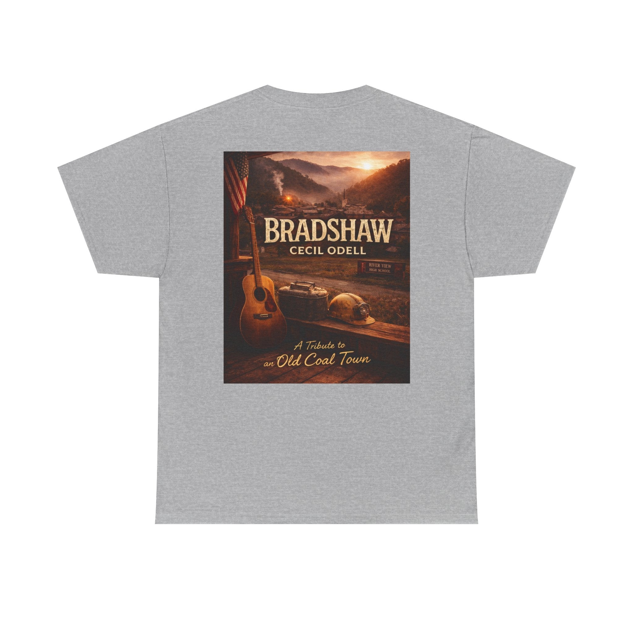 Bradshaw Cecil Odell Tribute Tee: Vintage Appalachian Guitar Poster T-Shirt - Cecil Odell Music