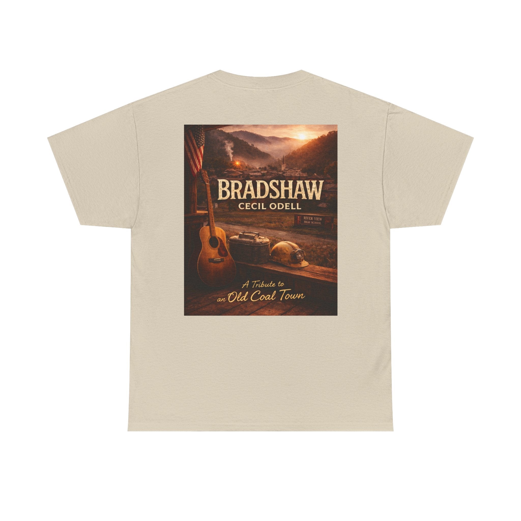 Bradshaw Cecil Odell Tribute Tee: Vintage Appalachian Guitar Poster T-Shirt - Cecil Odell Music