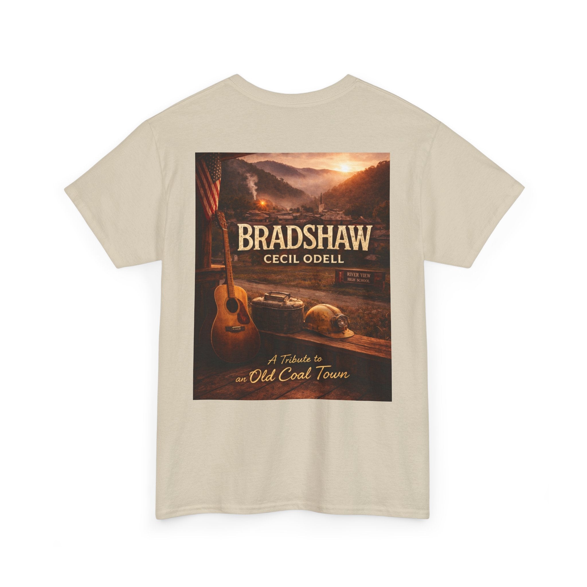 Bradshaw Cecil Odell Tribute Tee: Vintage Appalachian Guitar Poster T-Shirt - Cecil Odell Music