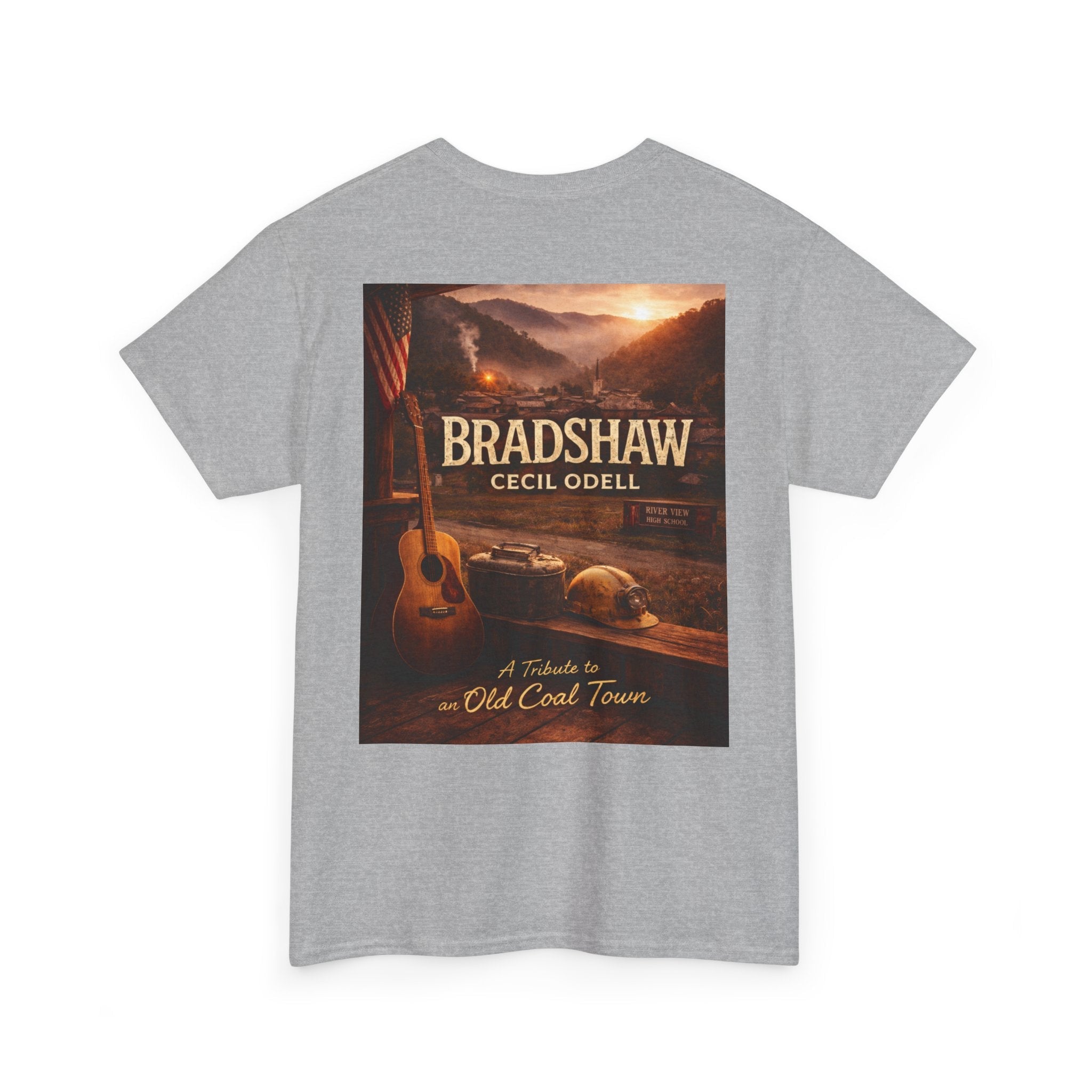 Bradshaw Cecil Odell Tribute Tee: Vintage Appalachian Guitar Poster T-Shirt - Cecil Odell Music