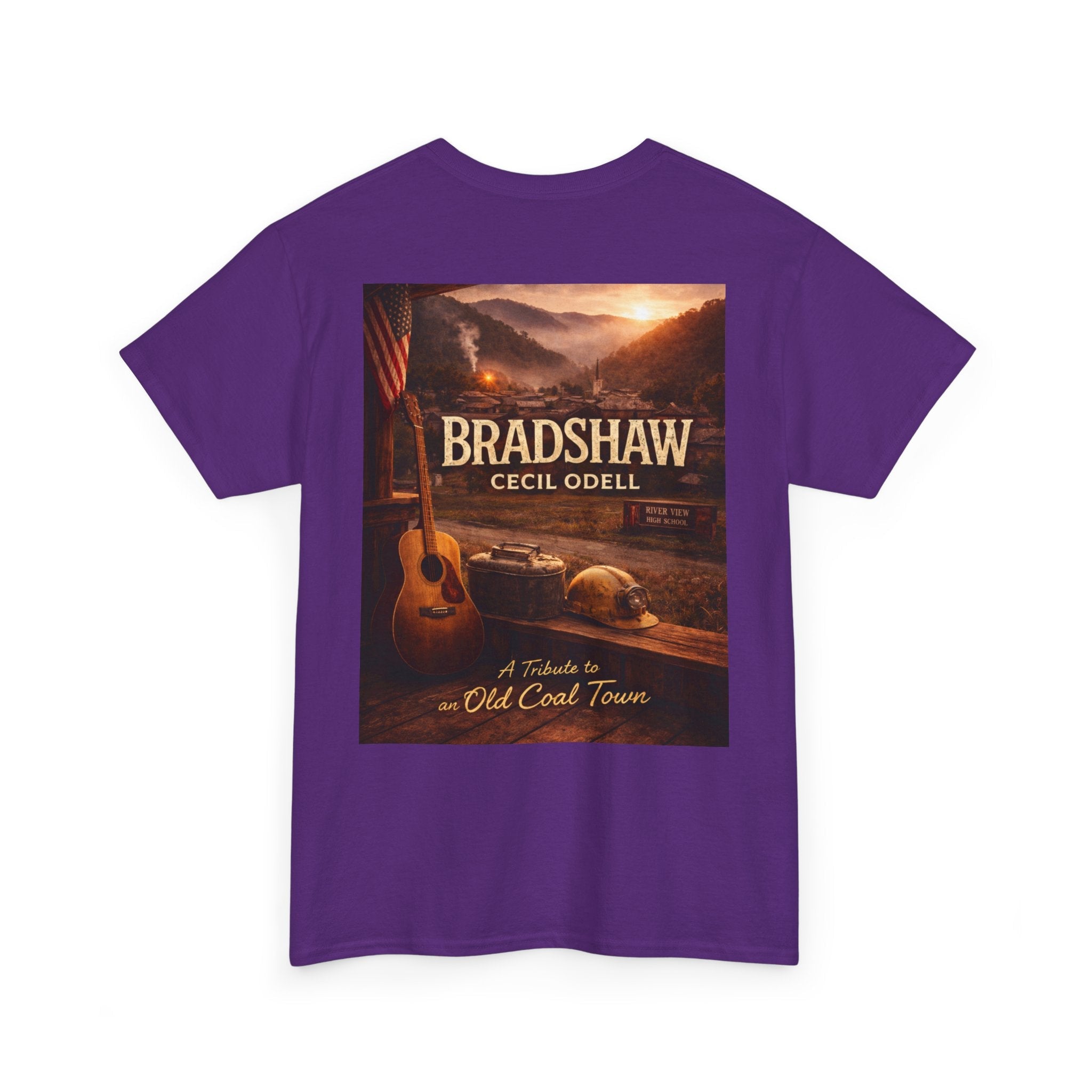 Bradshaw Cecil Odell Tribute Tee: Vintage Appalachian Guitar Poster T-Shirt - Cecil Odell Music